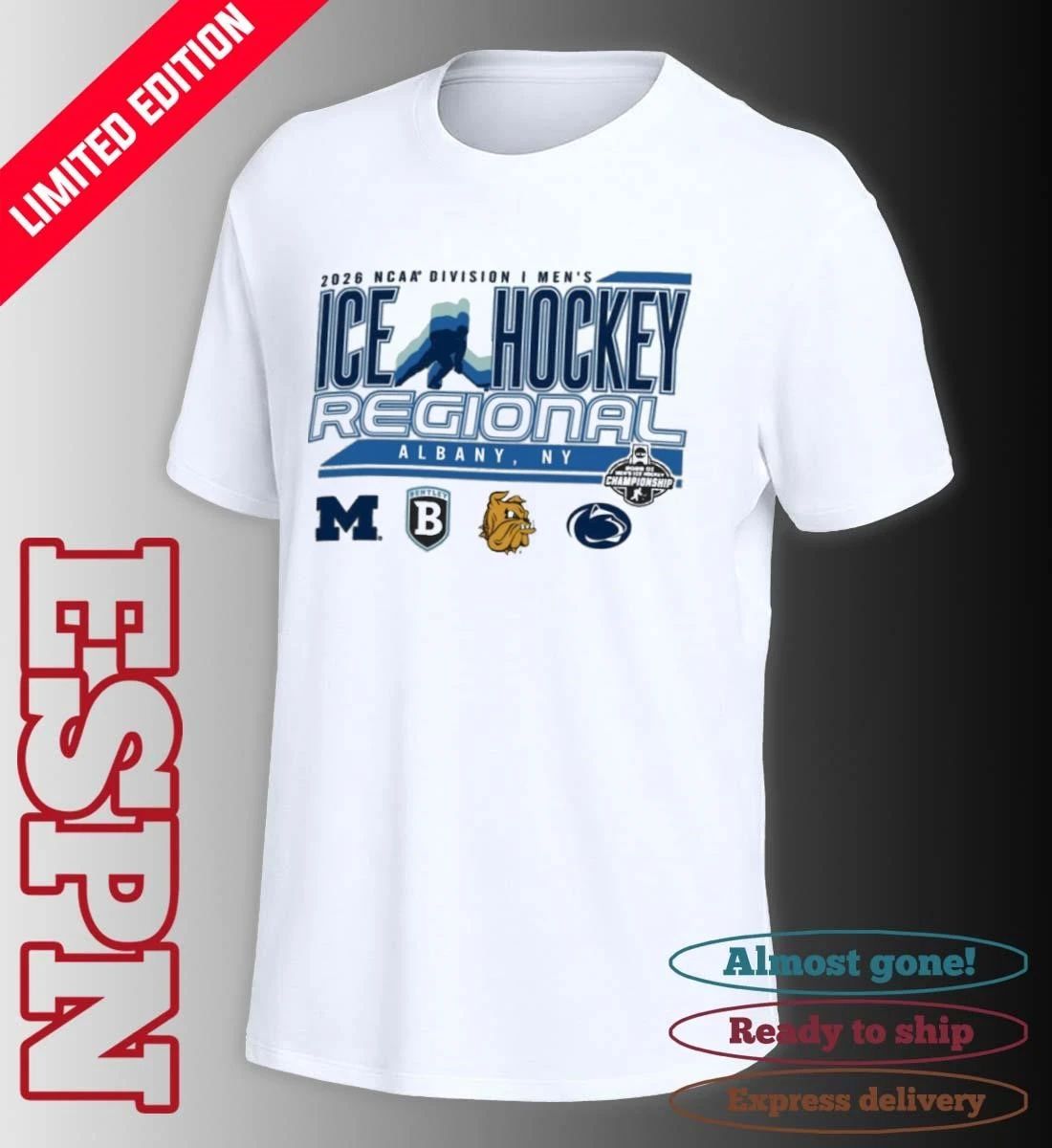 Albany, NY 2026 NCAA DI Men’s Ice Hockey Regional Shirt