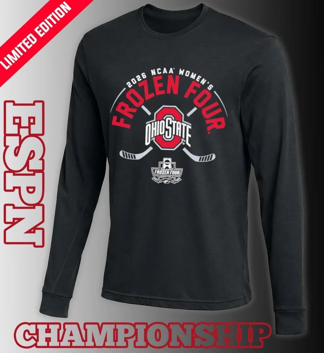 Ohio State Women’s Ice Hockey 2026 Frozen Four T-Shirt