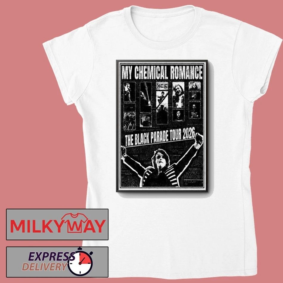 My Chemical Romance Tour The Black Parade 2026 Poster shirt