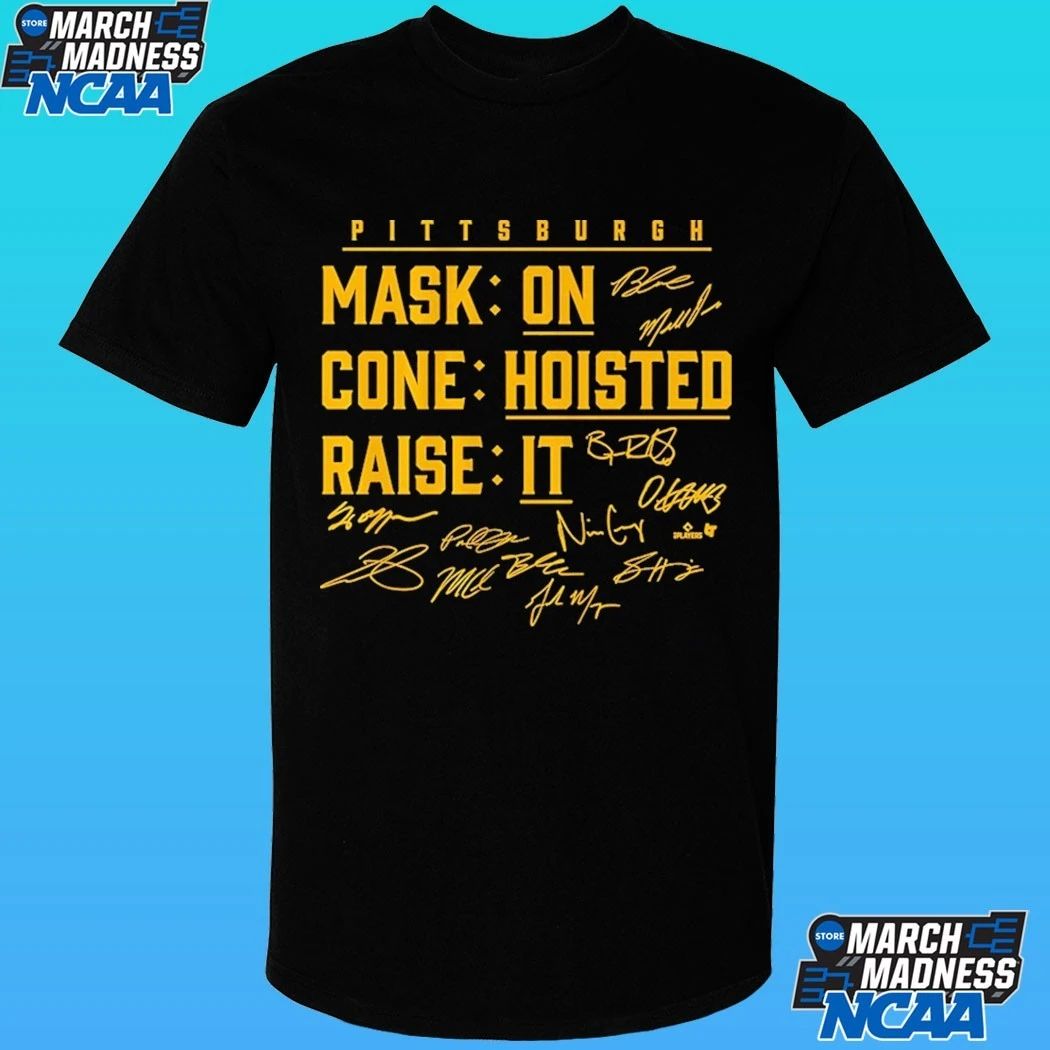 Pittsburgh Baseball Mask On Cone Hoisted Raise It Shirt