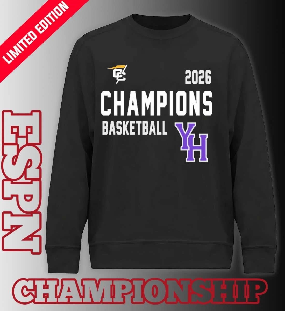 Young Harris Men’s Basketball CC Champions T- Shirt