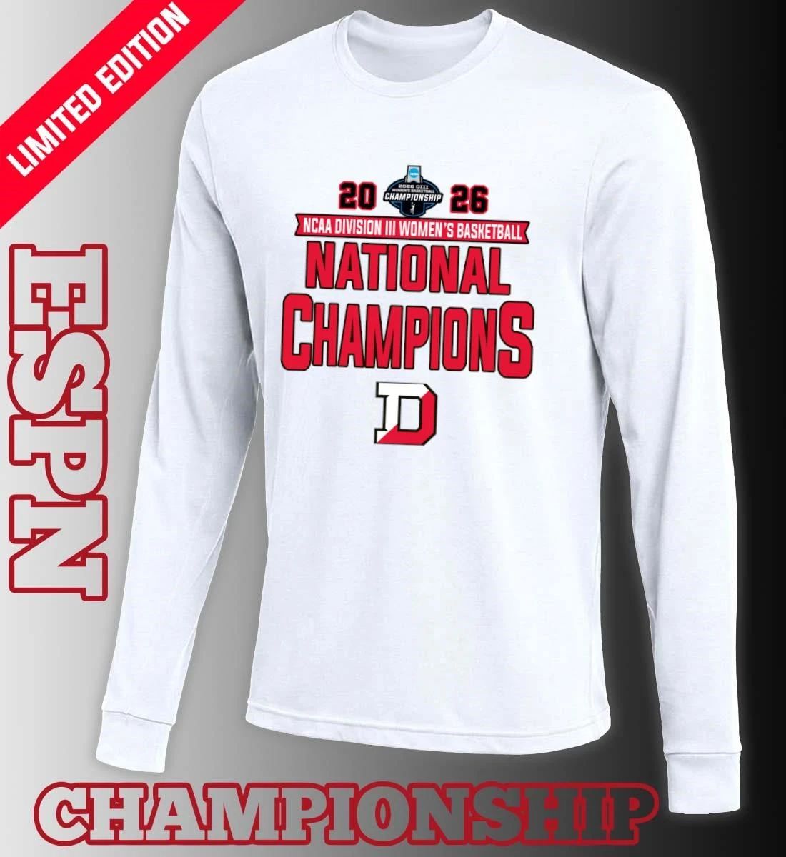 Denison Big Red NCAA DIII Women’s Basketball National Champions T-Shirt