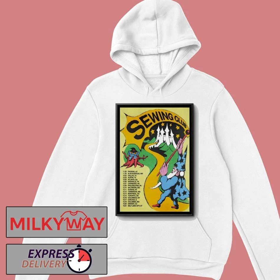 Sewing Club Nov And Dec 2025 Shows Poster shirt