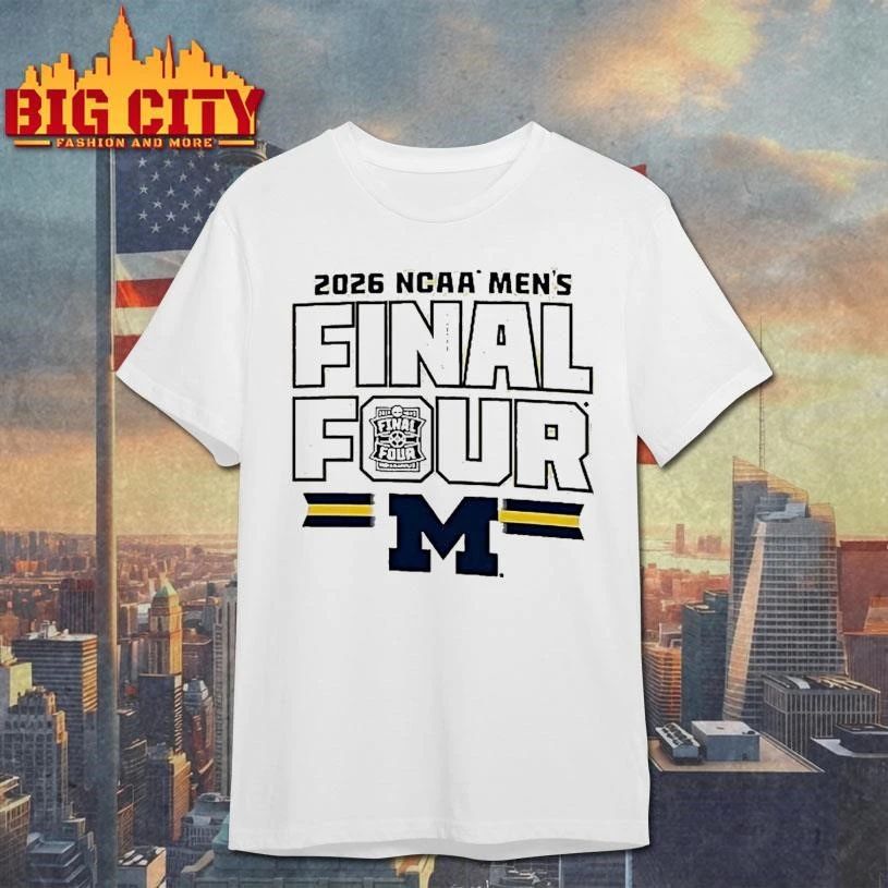 Michigan Wolverines 2026 Mens Basketball Final Four Bound Graphic Shirt