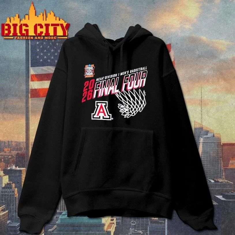 Arizona Wildcats 2026 NCAA Division I Men’s Basketball Final Four Net College Shirt