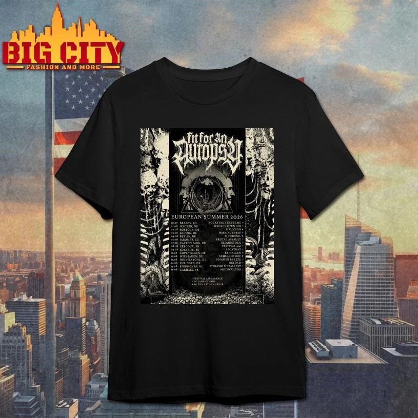 Fit For An Autopsy European Summer 2026 Tour Schedule Dates Home Decor Poster Shirt