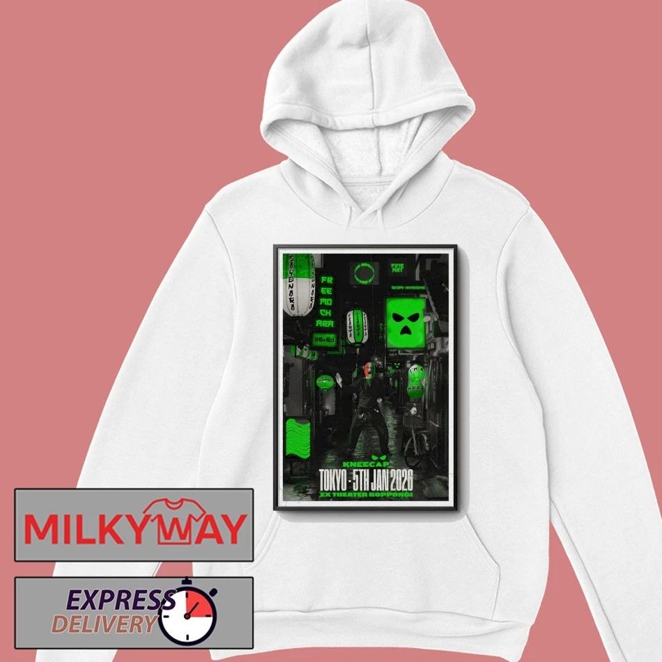 Kneecap Jan 5 2025 Poster Tokyo shirt