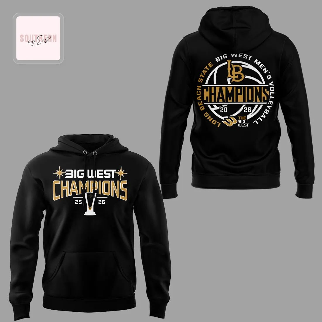 Long Beach State Men’s Volleyball 2026 Big West Champions Commemorative Hoodie