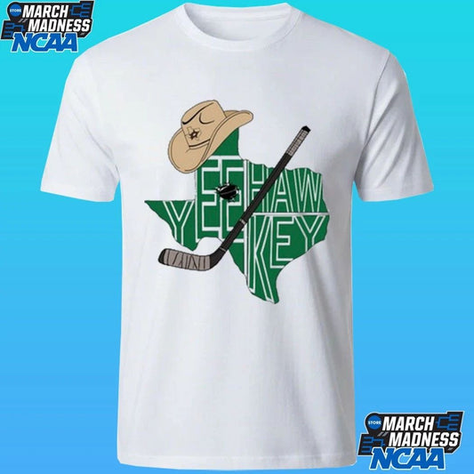 Yee Hawkey Texas Hockey Tees By You Shirt