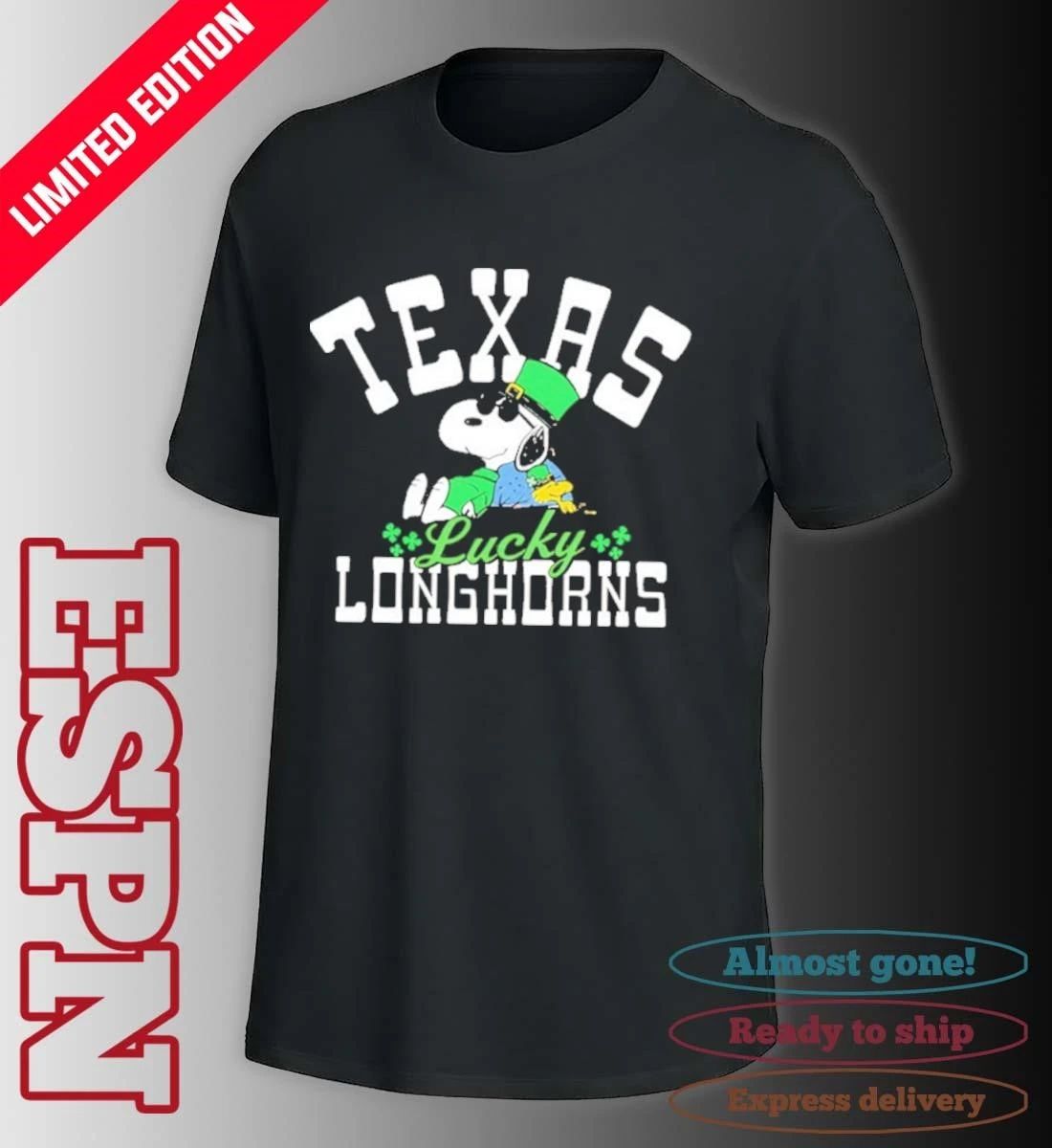 The Peanuts Texas Longhorns St. Patrick’s Day shirt