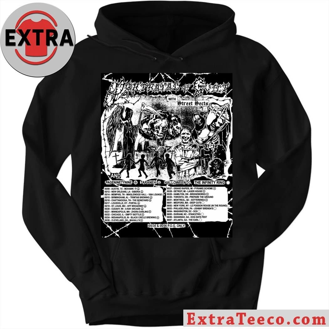 This poster promotes the East Coast tour of the band Portrayal of Guilt, titled …BEGINNING OF THE END, scheduled for 2026 Shirt