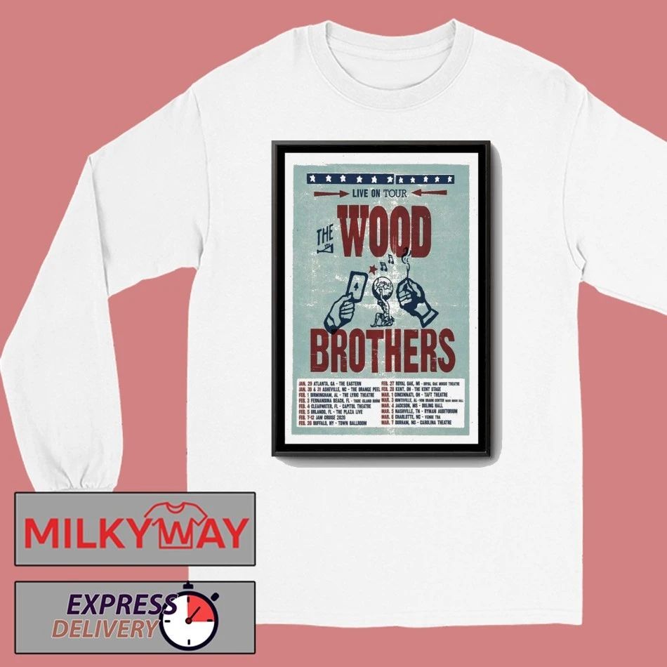 The Wood Brothers Live On New Tour 2026 Poster shirt