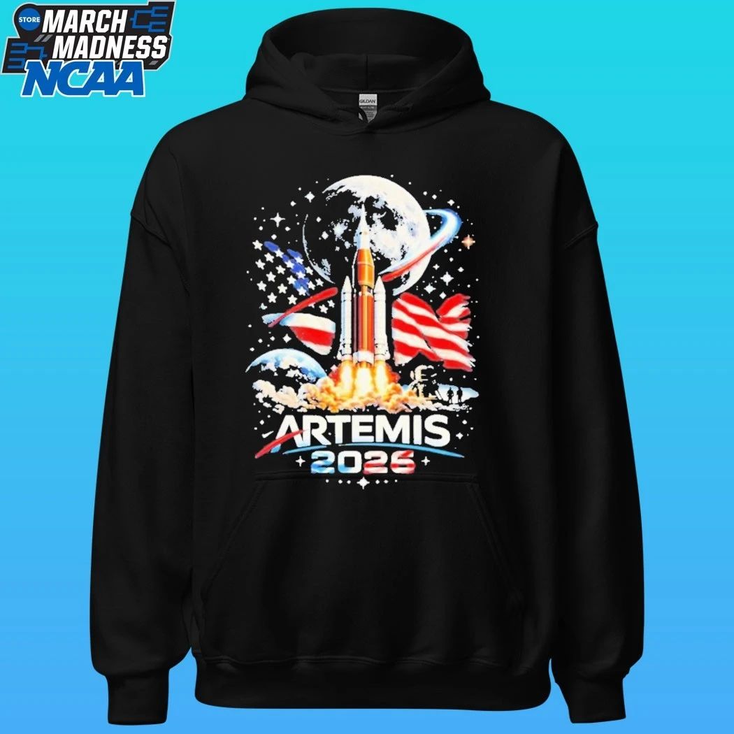 Artemis 2026 American Rocket Launch To The Moon Landing Shirt