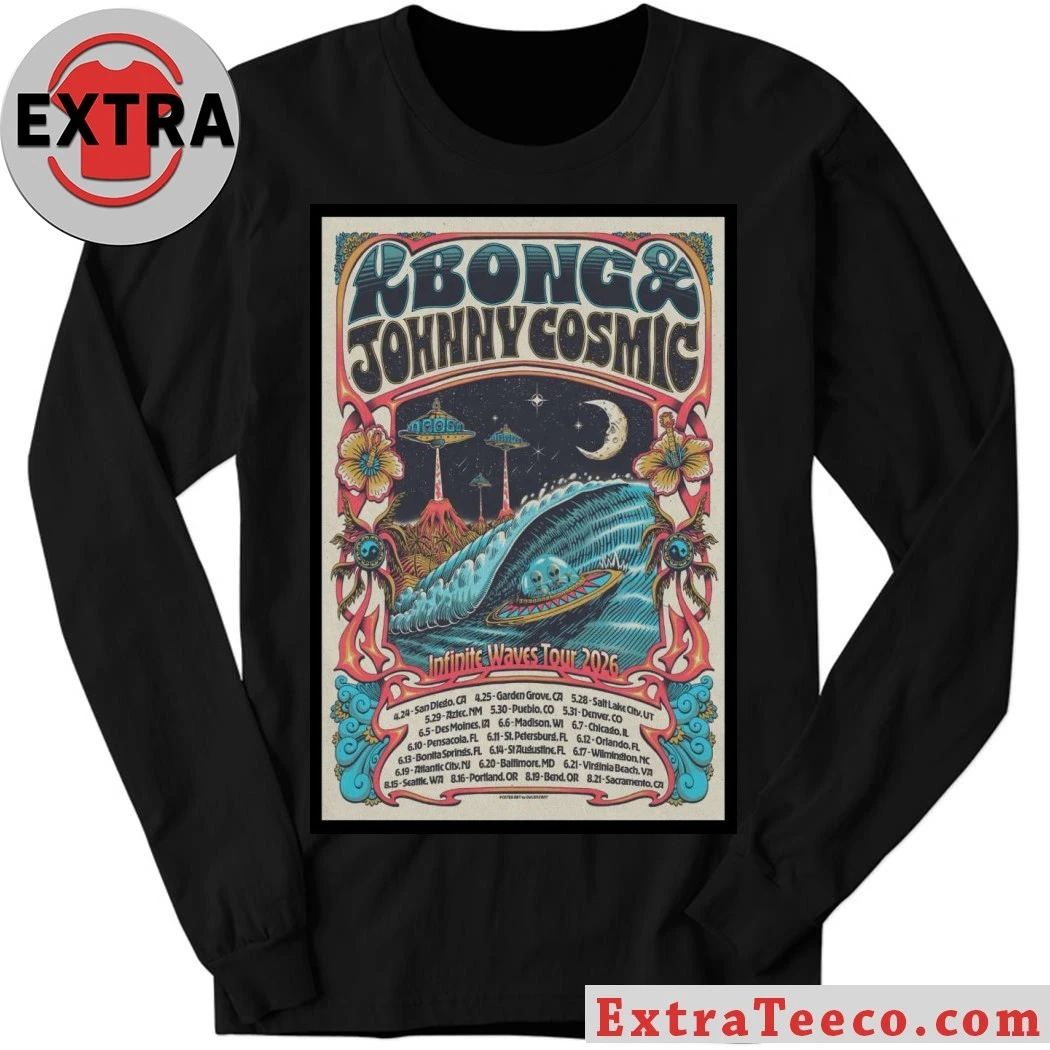 KBong And And Johnny Cosmic Infinite Waves Tour 2026 Poster Shirt