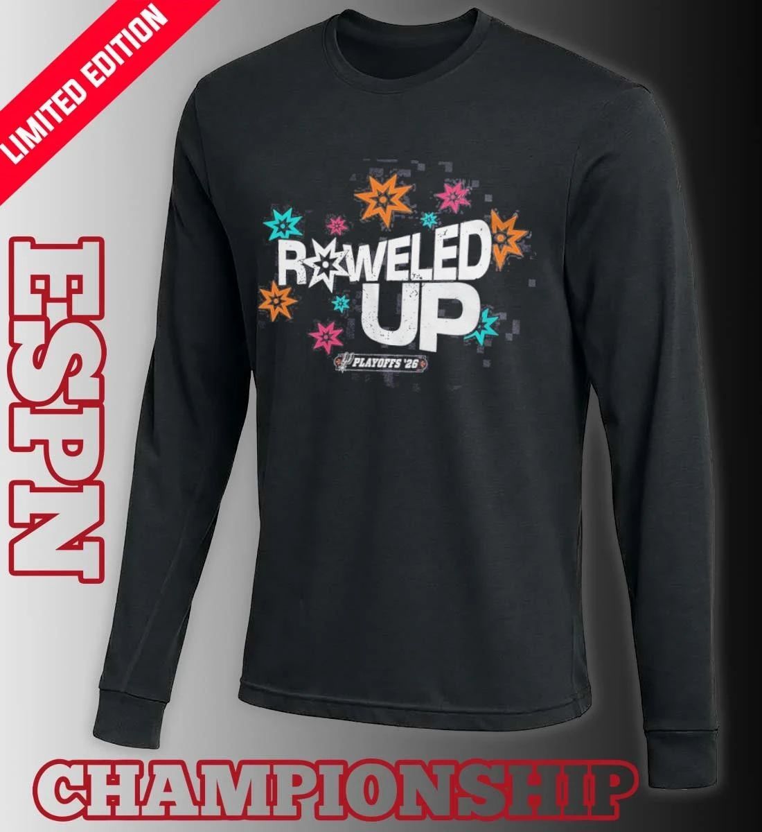 San Antonio Spurs Roweled up Playoffs 2026 Round 1 Shirt