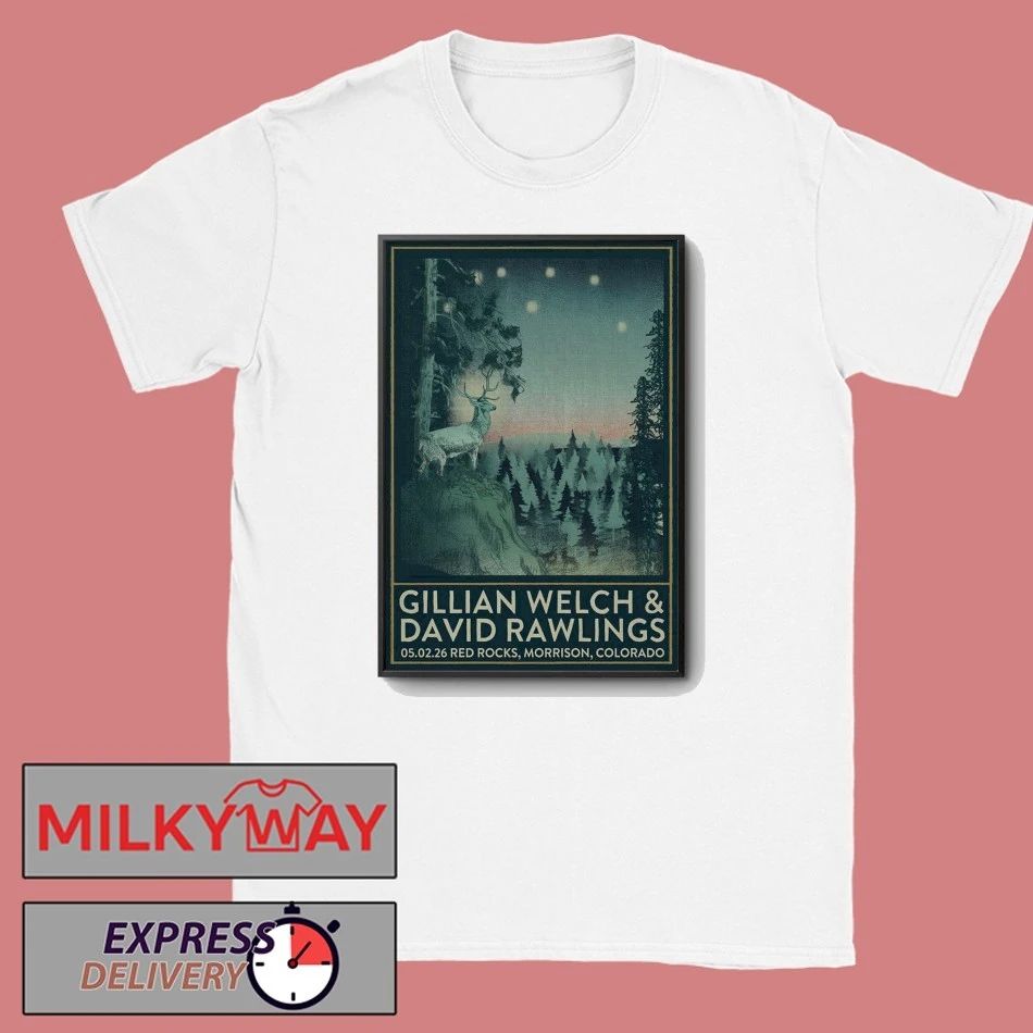 Gillian Welch And David Rawlings May 2 2026 in Morrison CO Poster shirt