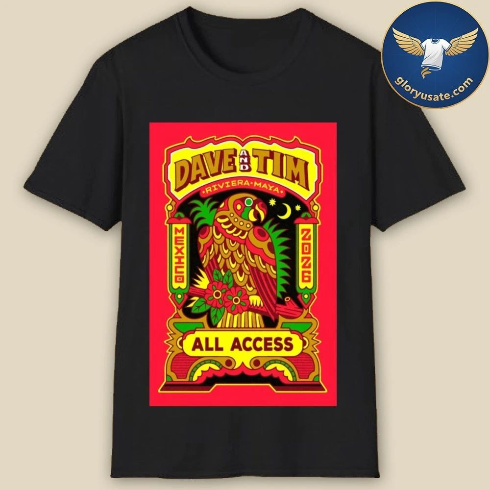 Dave & Tim Riviera Maya Fall Tour 2026 Poster Shirt