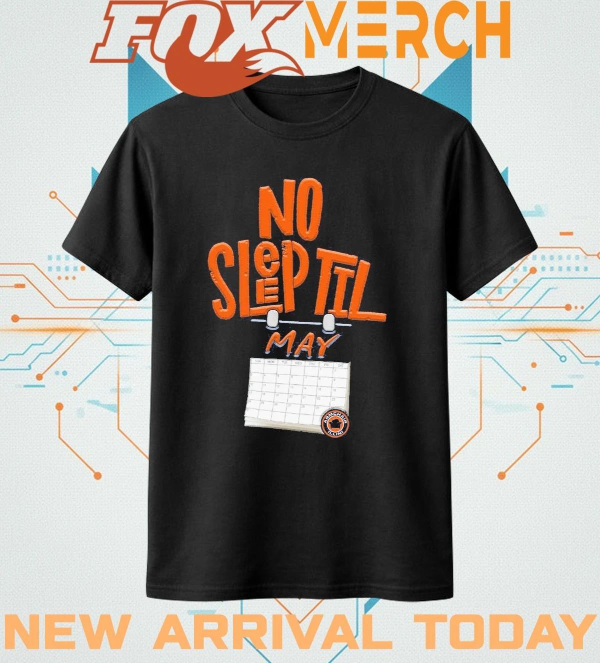 No sleep til may Armchair Illinois Fighting Illini t-shirt