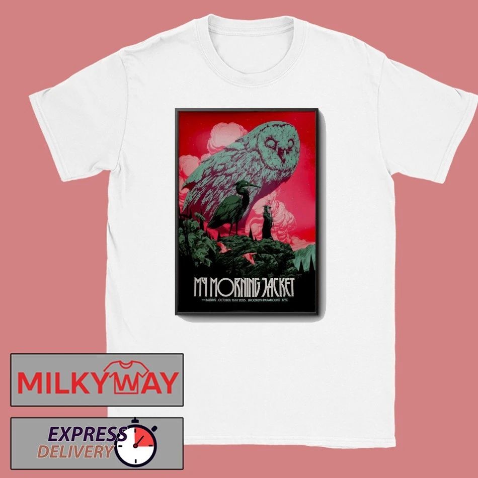 My Morning Jacket Oct 16 2025 Brooklyn Paramount Theater Show Poster shirt