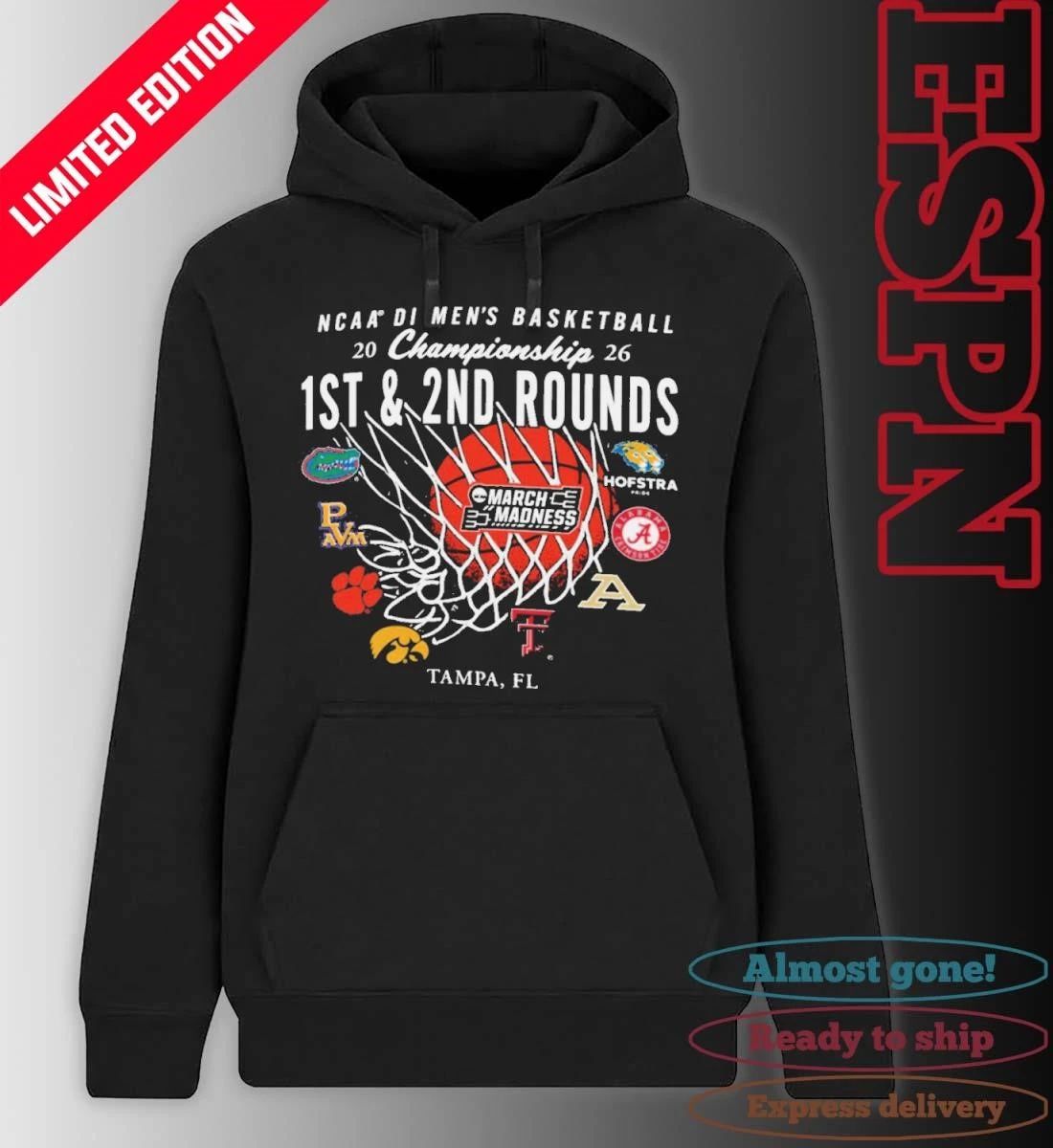 2026 NCAA DI Men’s Basketball 1st, 2nd Rounds – Tampa Shirt