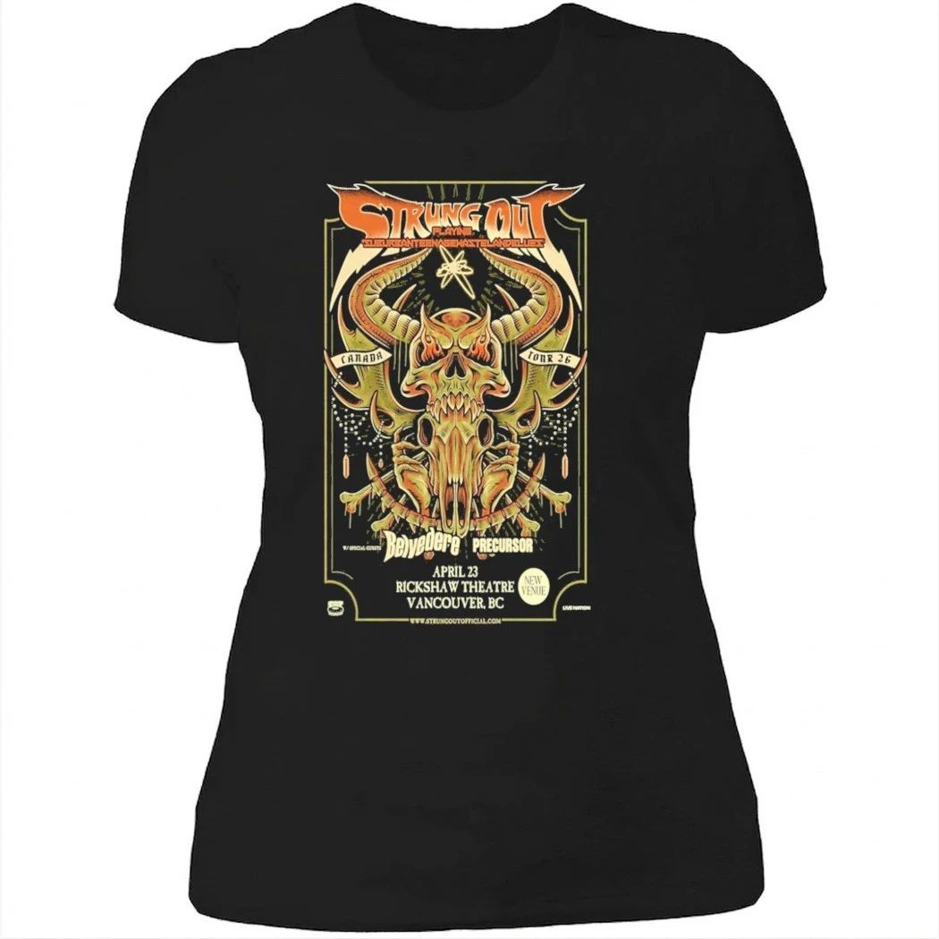 Strung Out Rickshaw Theatre April 23 2026 Vancouver, BC Shirt