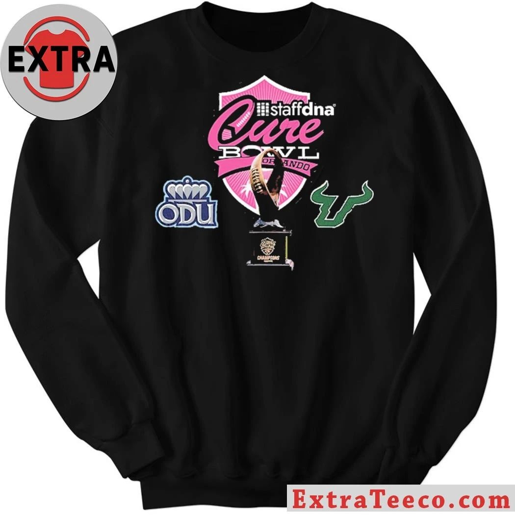 StaffDNA Cure Bowl ODU Football Versus South Florida Bulls Bowl Season College Football 2025 2026 Logo Shirt