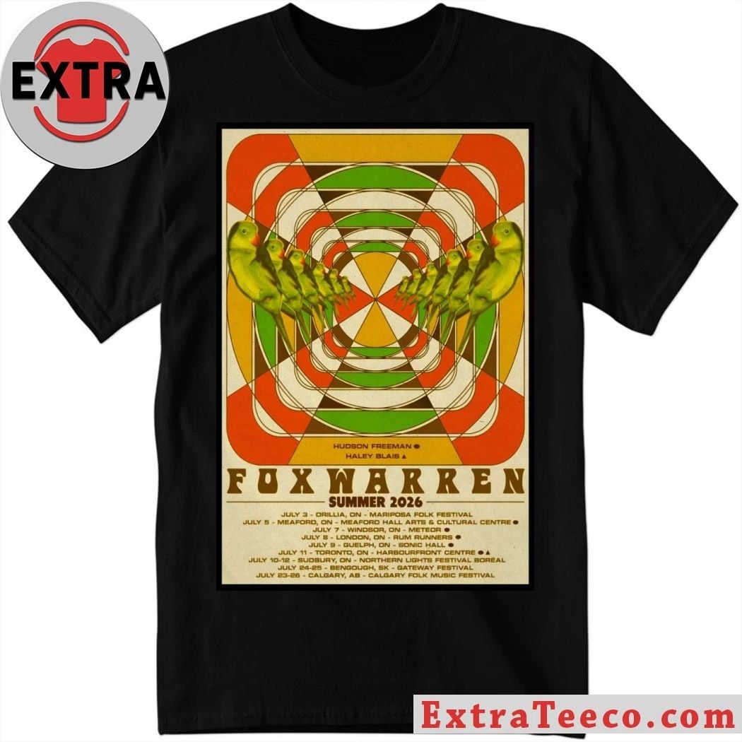 Foxwarren Summer Tour 26 Poster Shirt