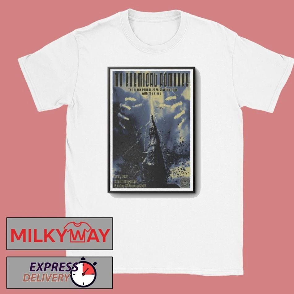 My Chemical Romance Poster Lima, Peru Jan 25 2026 Poster shirt