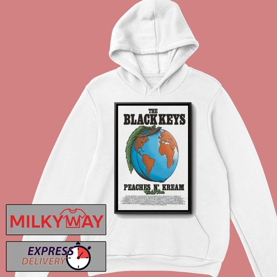 The Black Keys Peaches N’ Kream World Tour 26 Poster shirt