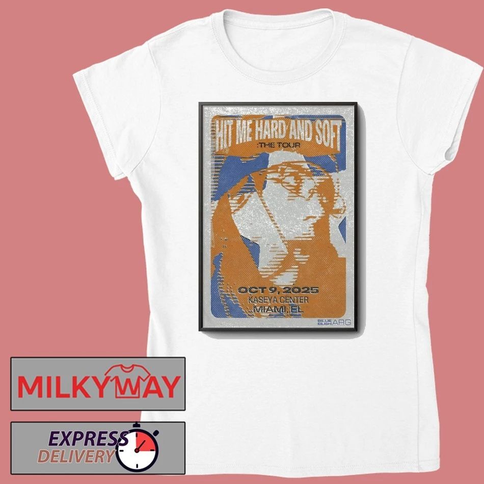 Billie Eilish Oct 9 2025 Casey Center Miami FL Poster shirt