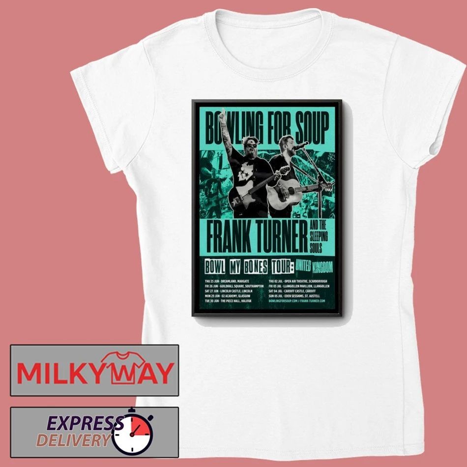 Bowling For Soup Bowl My Bones Tour UK 2026 Poster shirt