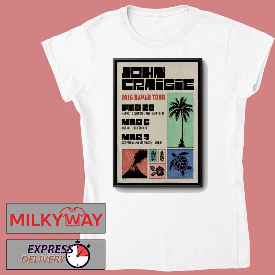 John Craigie Hawaii 2026 Shows Poster shirt