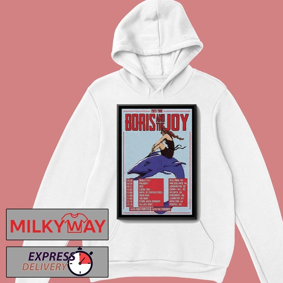 Boris And The Joy 2025 Tour Poster shirt