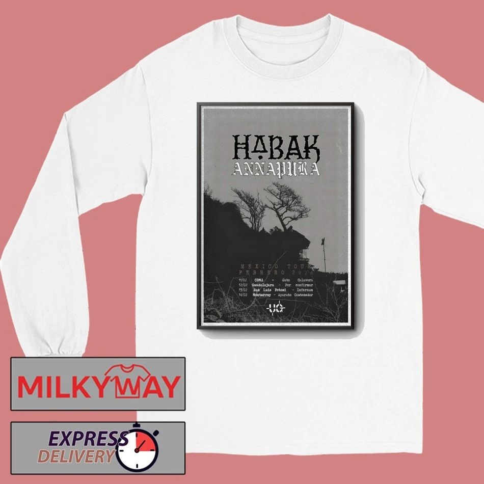 HABAK-ANNAPURA Tour Mexico 2026 Poster shirt