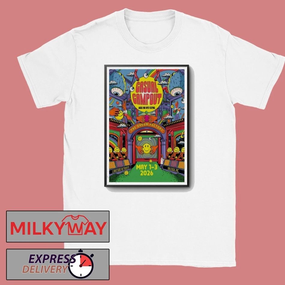 Casual Campout 5 1-5 3 2026 Raleigh NC Poster shirt