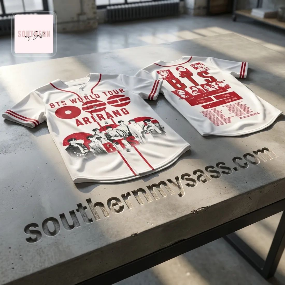 BTS World Tour Arirang 2026 Baseball Jersey
