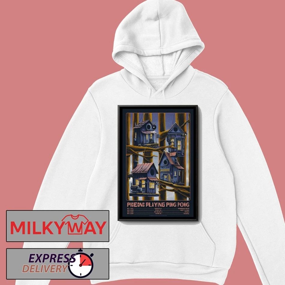 Pigeons Playing Ping Pong November 2025 Tour Poster shirt