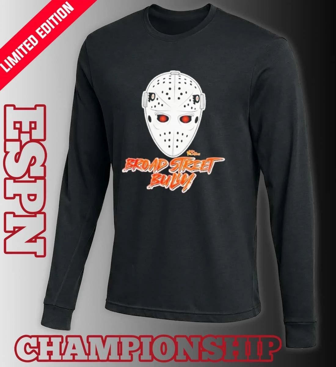Philadelphia Flyers Hockey Mask Broad Street Bullies Playoffs Shirt