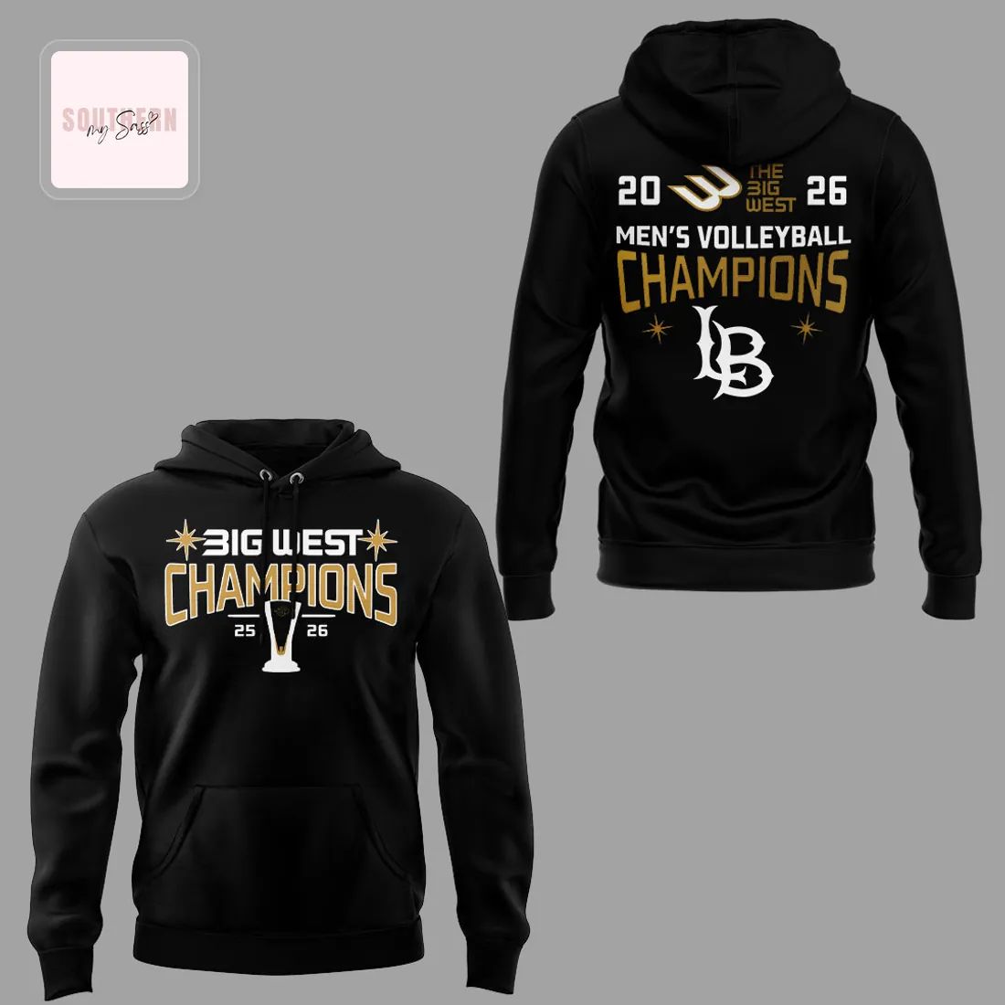 2026 Big West Men’s Volleyball Champions Commemorative Pullover Hoodie