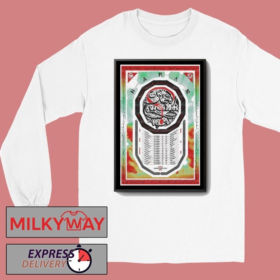 Haram Band 2025 Album Launch Tour Poster shirt