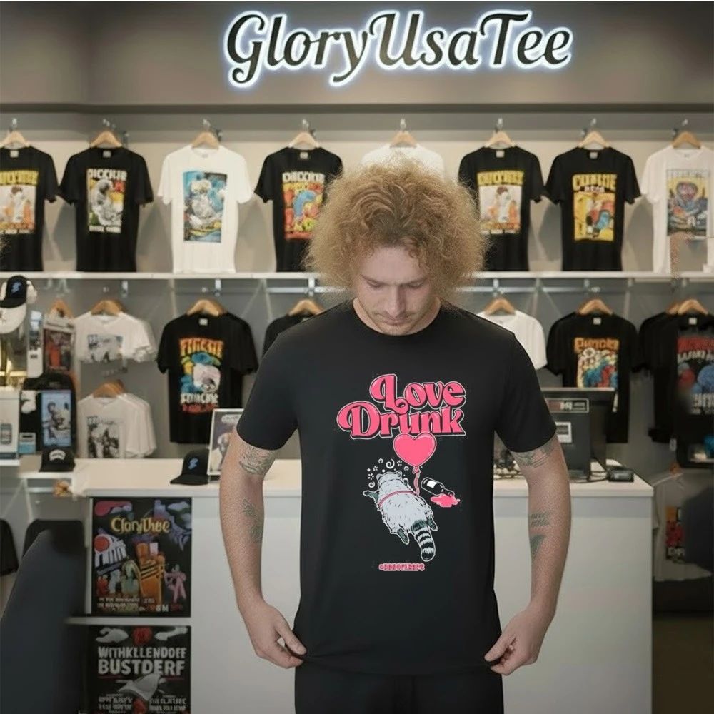Bonfire Store Love Drunk Raccoon Shirt