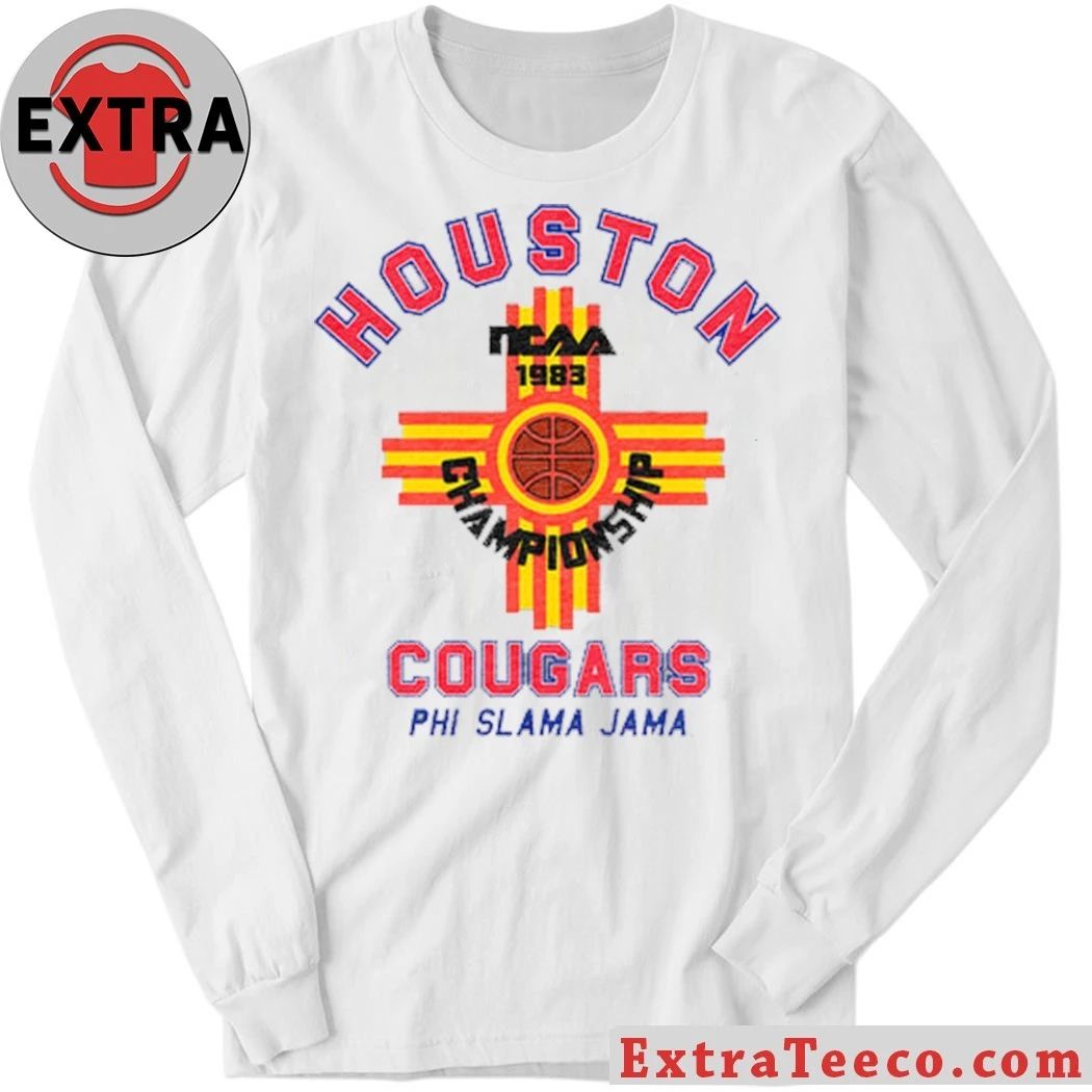 Houston Cougars NCAA ’83 Championship Cougars Phi Slama Jama Final Four Heritage Logo Shirt