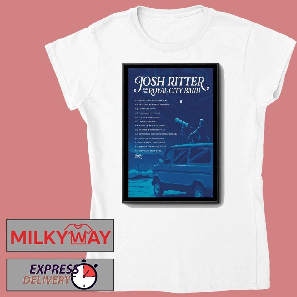 Poster Josh Ritter Tour Sep 2025 shirt