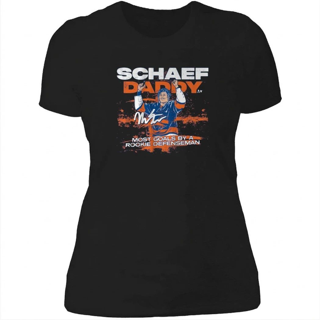 Matthew Schaefer Daddy Most Goals By A Rookie Defenseman Record Shirt
