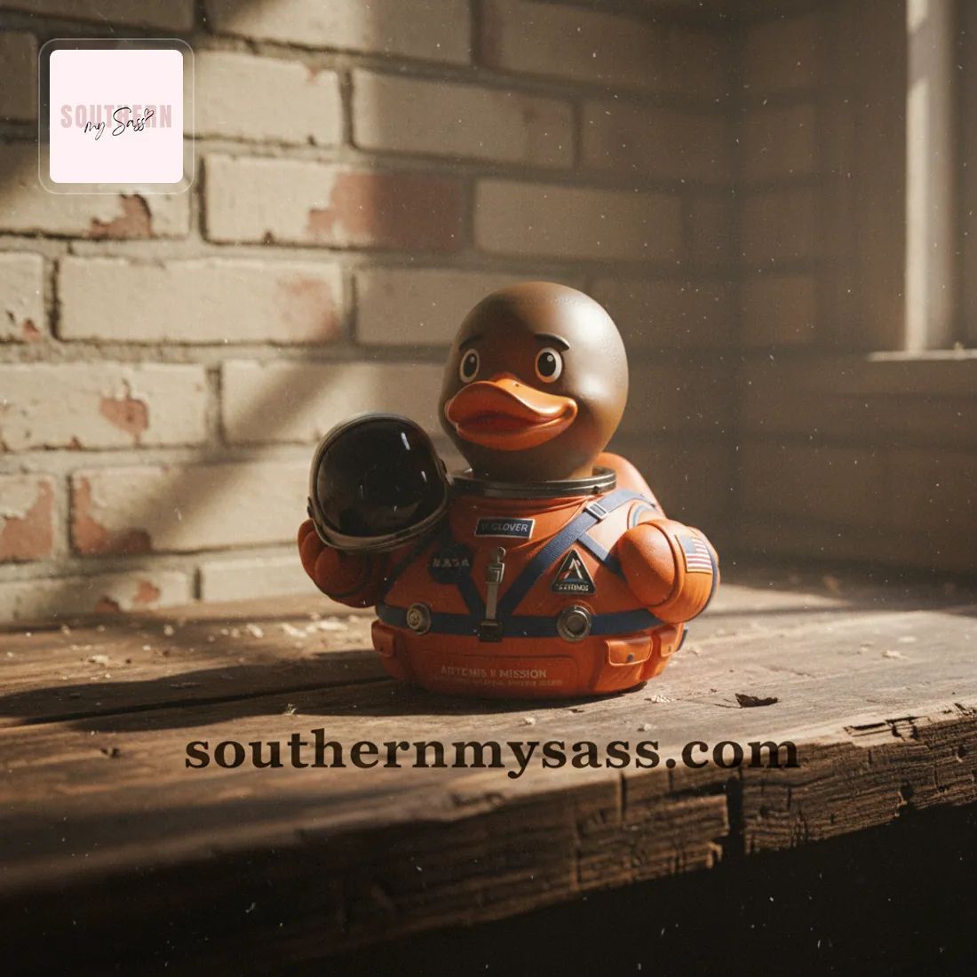 V. Glover NASA Artemis II Mission Astronaut Rubber Duck