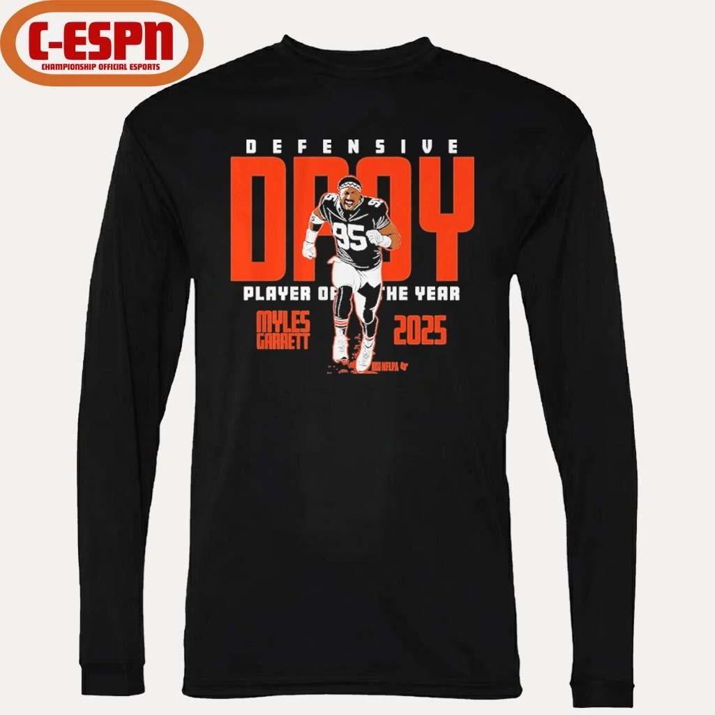 Myles Garrett 2025 Defensive Player of the Year shirt