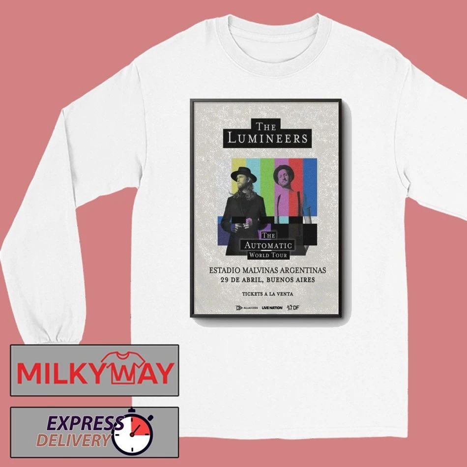 The Lumineers Poster Apr 25 & 29 2026 Argentinas Tour shirt