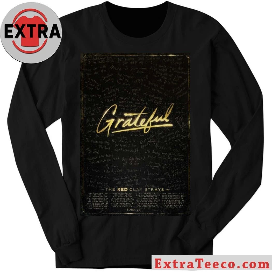 The Red Clay Strays 2026 Grateful Tour Poster T-Shirt