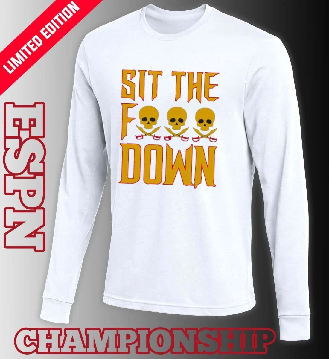 Sit The Fuck Down Pittsburgh Pirates Skull Shirt