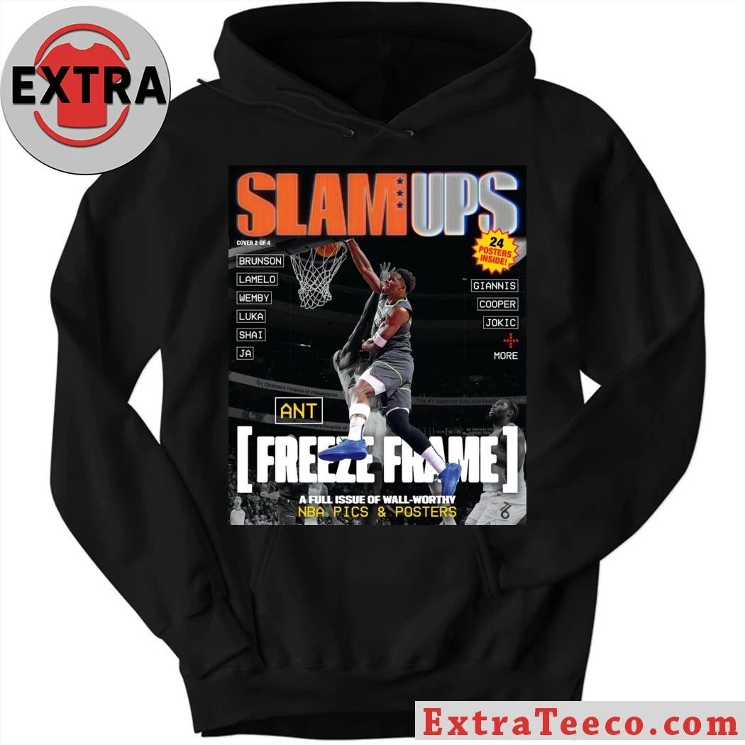 Original NBA SLAMs Anthony Edwards of the Minnesota Timberwolves is attempting a dunk. T-Shirt